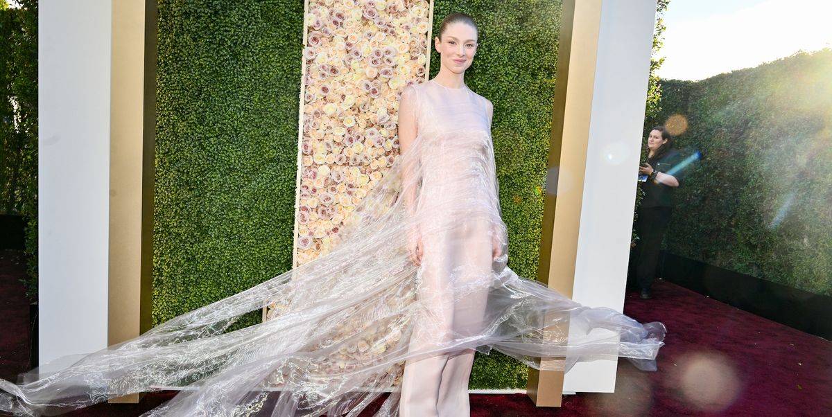 Hunter Schafer Is an Ethereal Vision in a Translucent Gown at the 2024 Golden Globes Nestia