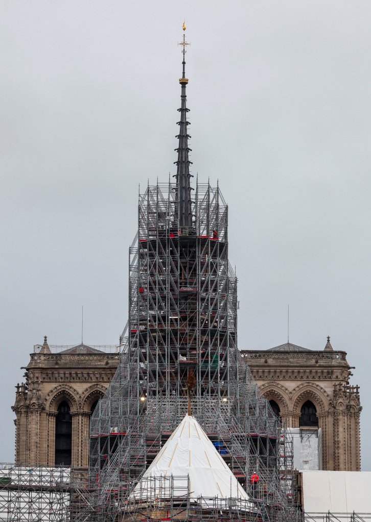 Notre Dame’s new spire revealed in new milestone following cathedral’s ...